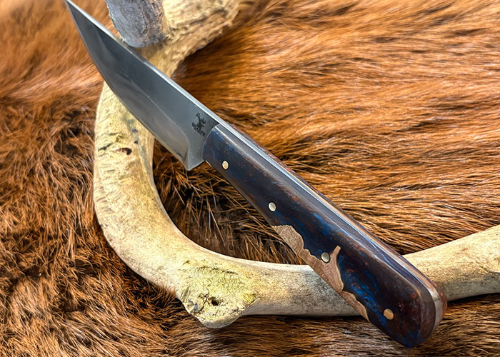 Drop point hunter knife